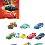 Mattel Disney and Pixar Cars Set of 10 Die-Cast Mini Racers Vehicles, Collectible Set of 1:55 Scale Toy Cars Inspired by Movies