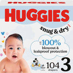 Huggies Size 3 Diapers, Snug & Dry Baby Diapers, Size 3 (16-28 lbs), 34 Count, Packaging May Vary