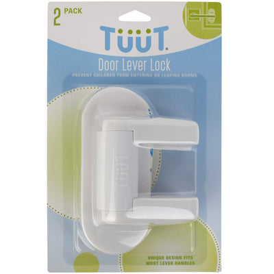 Door Lever Lock (2 Pack) Child Proof Doors & Handles, Adhesives - Child Safety by Tuut