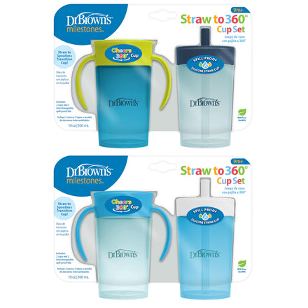Dr. Brown's straw cup set packaging on a white background