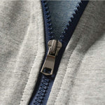 CM C&M WODRO Baby Boys Girls Denim Jacket Kids Toddler Button Down Jeans Jacket Top Coat Outerwear (Hoodie-Grey, 3-4T)