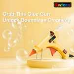 Busieea Hot Glue Gun Kit with 40 Glue Sticks, Fast Preheating Hot Melt, High Temp for School Crafts DIY Arts and Quick Home Repairs (20w)