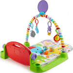 Fisher-Price Baby Playmat Deluxe Kick & Play Piano Gym for Learning & 2 Maracas Soft Rattles for Newborn to Toddler Play Ages 0+ Months