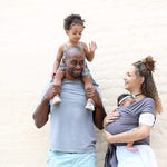 Boba Baby Wrap Carrier – Original Baby Sling Carrier for Newborns (7–35 lbs), Soft, Secure, Hands-Free & Ergonomic, Ideal for Comfortable Bonding, New Parents (Organic Dark Grey)