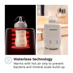 Baby Brezza AirSwirl Waterless Baby Bottle Warmer - Hospital-Grade Safe Warming for Breastmilk + Formula - No Hot Spots, No Water - Works with Nearly All Bottles