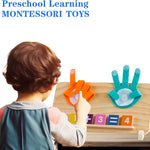 Montessori Toys for 3 4 5 Year Old,Double-Sided Preschool Learning Toys for Toddlers age 2-4,Educational Math manipulatives Number Counting Blocks for Kids,Christmas Stocking Stuffers for Boys Girls