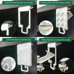 Vmaisi 12 Pack Cabinet Locks Child Safety Latches - Baby Proofing Cabinets Drawer Lock with Adhesive Easy Installation - No Drilling or Extra Screws (White)