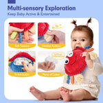 hahaland Baby Toys 12-18 Months - Upgraded Musical Dancing Walking Moving Bouncing Crab Tummy Time Sensory Infant Toys for 6-12 Months Interactive Infant Learning Toys Boy Girl Easter Birthday Gifts