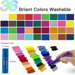 TBC The Best Crafts Paint Sticks,36 Classic Colors, Washable Paint, Non-Toxic, Tempera Paint Sticks for Kids and Students