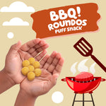 Get'ems! from Gerber BBQ Roundos Puff Snack, Kids Snack Made with Whole Grain Quinoa, Calcium to Support Strong Bones - 5 pack