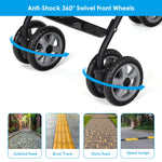 BABY JOY Lightweight Stroller, Compact Travel Stroller, Infant Stroller w/Adjustable Backrest & Canopy, Cup Holder, Storage Basket, 5-Point Harness, Easy Fold, Umbrella Stroller for Toddler, Black