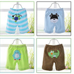 Monvecle Baby Boy 5pcs Pack Newborn to Toddler Summer Cotton Cartoon Shorts Gift Set 3M