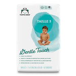 Amazon Brand - Mama Bear Gentle Touch Baby Diapers, Size 3, 42 Count, Wetness Indicator, Stretchy Waistband, Skin Health Alliance Approved