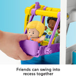 Fisher-Price Little People Toddler Playset Play for All School with 2 Figures & 2 Accessories for Preschool Pretend Play Ages 1+ Years