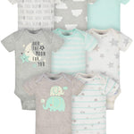 Gerber Baby 8-Pack Short Sleeve Onesie Bodysuits