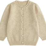 Simplee kids Baby Cardigan Cable Knit Toddler Cardigan Long Sleeve Fall Winter Open Front Knit Sweaters