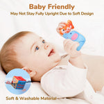 JoyCat Baby Toys 6-12 Months - Mystery Soft Box with 10 Sensory Objects, Rattle, Crinkle Paper, Mirror - What's Inside Box Infant Gifts, Soft Busy Toys 1-2 - Baby Easter Basket Stuffers Gifts