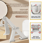 PandaEar Toilet Potty Training Seat with Step Stool Ladder, Comfortable Safe Potty Seat with Anti-Slip Pads Ladder & Bear Design for Kids Boys Toddlers -Grey