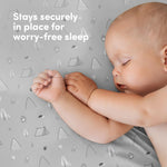 Cotton Crib Sheets 2 Pack – Sweety Fox Mini Fitted Sheets for Baby Boys and Girls, Soft Jersey Knit for Crib or Toddler Bed, Woodland Print