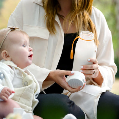BuubiBottle Portable Milk Warmer for Baby by Quark - Rechargeable USB Bottle Warmer for Breastmilk, Water & Formula - Precise Temperature Control up to 122ºF - Breast Milk Warmer with LED Display