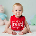 Aiden's Corner Handmade Cute Baby Boy Girl Happy 1st Father's Day Bib