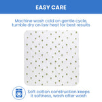 Delta Children 100% Cotton Flannel Baby Receiving Blankets for Girls and Boys – 30x30 Inches (Pack of 4), Safari Friends