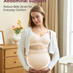 Momcozy Women's Maternity High Waist Underwear Pregnancy Soft Seamless Maternity Underwear Over Bump 3 Pack