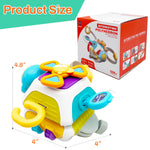 JRUXJWI Montessori Toys for Baby 18-24 Months Busy Cube Sensory Toddler Toys Age 2 3 4 Airplane Plane Car Travel Toy for Early Learning Birthday Gift……