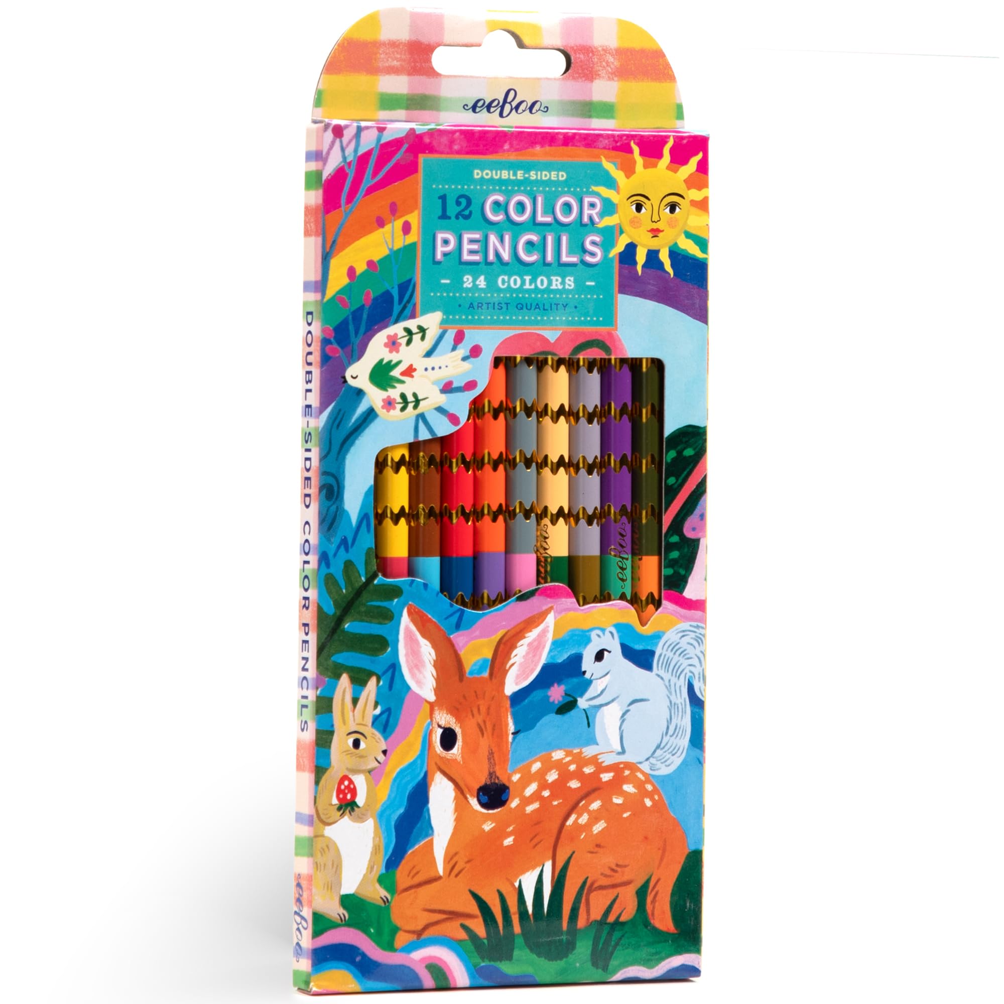 Baby Eeboo eeBoo: Fawn & Sun Double-Sided Colored Pencils – - eeBoo - Baby and ...