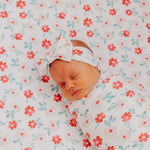 Copper Pearl Swaddle Blankets for Newborns | Soft Stretchy Receiving Blankets for Boys and Girls | Large 46 x 46 Inch Baby Blankets | Lightweight and Breathable Swaddles | Noel