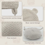 Duoyeree Kids Baby Hat Soft Warm Cable Knit Beanie Toddler Girl Fall Winter Hats(Apricot,0-6 Months)