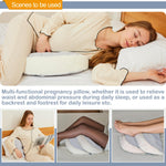 Trankerloop Pregnancy Pillow for Pregnant Women Sleeping, Faux Fur Luxury Maternity Pillow Support for Back, HIPS, Legs, Maternity Pillow Grey