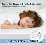 voomf Crib Mattress, Dual Sided Memory Foam Baby Toddler Bed Mattress, 52" x 27.6" x 5.5" Soft Breathable Mattresses with Removable Machine Washable Cover, Fits Standard Cribs&Toddler Beds