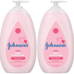 Johnson's Baby Lotion with Coconut Oil, Aloe Vera & Vitamin B5, 72 HR Hydration, Skin Moisturizer, Hypoallergenic, Safe for Newborn, Protects From Dryness & Strengthens Skin, 27.1 fl. Oz