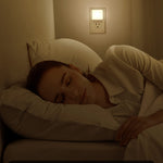 JandCase Night Lights Plug into Wall 2 Pack, Plug in Night Light with Dusk-to-Dawn Light Sensor, 3000K Soft White 0.3W, LED Nightlight for Bathroom, Adult, Hallway