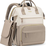 LOVEVOOK Diaper Bag Backpack, Baby Bag with Changing Station, Large Diaper Backpack for Mom Dads, Waterproof Mommy Bag for Boy and Girl, Travel Essential Baby Shower, Black-Beige