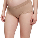 GAP Women's Maternity Organic Cotton Shorty CAFE AU LAIT Large