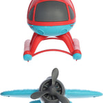 Aurora® Toys Versatile Wheatley™ Plane & Helicopter Toys - Imaginative Play - Unplugged Play - Blue 10 Inches
