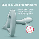 NUK 100% Silicone Comfy Orthodontic Pacifiers, 0-6 Months, Pink Fashion, Timeless Collection, 5 Count