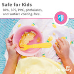 Re-Play 12 oz. Toddler Bowls Set of 3 - Kids Deep-Walled, Durable & Reusable Snack and Meal Bowls, Dishwasher & Microwave Safe, BPA-Free, Made in USA from Recycled Plastic, Princess