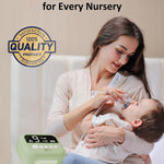HEYVALUE Nasal Aspirator for Baby, Hospital Grade Nose Sucker with 9 Levels Suction, Night Light and Nursery Rhyme Soothing, Electric Nose Suction for Baby with Food-Grade Silicone Tips Green