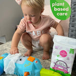 All Purpose Wipes by Dapple Baby, Hypoallergenic & Powered by Plants Cleaning Wipes, Hint of Lavender, 30 Count (Pack of 1)
