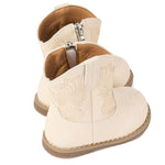 Newsonet Baby Cowboy Boots Infant Cowgirl Western Shoes White 6-12 Months