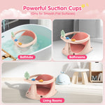 Baby Bath Seat for Babies 6 Months & Up, Non-Slip Bath Seats for Babies Sitting up,Bath tub Seat with Suction Cups,Safe & Comfortable Bath Chair Baby, Pink