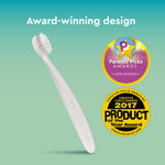 RADIUS Children's Toothbrush Pure Brush Ultra Soft BPA Free ADA Accepted Designed for Delicate Teeth for Kids 6 Months and Up - Clear - Pack of 1
