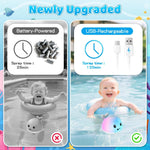 Baby Bath Toys for Kids Ages 1-3 & Babies 6-12 Months, Light Up Whale Sprinkler Summer Water Pool Toys for Infant Toddlers 1 2 3 Year Old Boys Girls Birthday Gifts Newborn Essentials