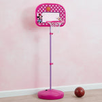Delta Children - Disney Minnie Mouse Kids Basketball Hoop Set, Height Adjustable Toddler Basketball Goal with Stand, Indoor Outdoor Sports Toy, Includes Ball and Pump, Pink