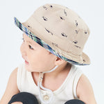 Durio Baby Sun Hat Summer Beach UPF 50+ Sun Protection Baby Boy Hats Double Sides Toddler Sun Hats Cap for Baby Girl Kid Bucket Hat Beige 19.7"(50cm)/12-24 Months