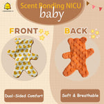 2 Packs Scent Bonding NICU Bonding Bear Infant or Preemie Helps with NICU Separated from Caregivers NICU Gifts Nicu Baby Essentials