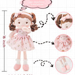 Soft Baby Doll Toys (16''), My First Baby Rag Doll for 1 Year-Old Girl Birthday Gift, Christmas Plush Toys Gift for Toddler Kids Infants -Princess Breeze